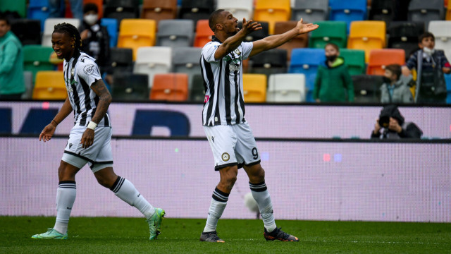 Photo LiveMedia/Ettore Griffoni
Udine, Italy, April 03, 2022, italian soccer Serie A match
Udinese Calcio vs Cagliari Calcio
Image shows:
Udinese's Beto Betuncal celebrates after scoring a goal 5-1
LiveMedia - World Copyright