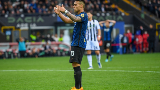 Photo LiveMedia/Alessio Marini
Udine, Italy, May 01, 2022, italian soccer Serie A match
Udinese Calcio vs Inter - FC Internazionale
Image shows:
Inter’s Lautaro Martinez disappointment
LiveMedia - World Copyright