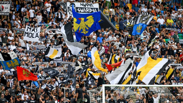 Photo LiveMedia/Ettore Griffoni
Udine, Italy, August 20, 2022, italian soccer Serie A match
Udinese Calcio vs US Salernitana
Image shows:
Udinese supporters
LiveMedia - World Copyright