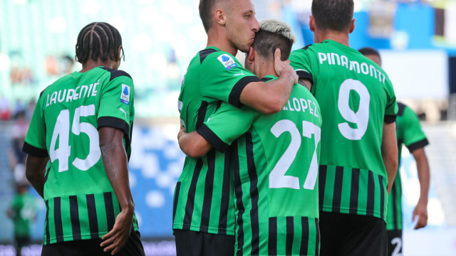 Photo LiveMedia/Luca Amedeo Bizzarri
Reggio Emilia, Italy, September 11, 2022, italian soccer Serie A match
US Sassuolo vs Udinese Calcio
Image shows:
Davide Frattesi (US Sassuolo) celebrates after scoring a goal
LiveMedia - World Copyright