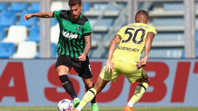 Photo LiveMedia/Luca Amedeo Bizzarri
Reggio Emilia, Italy, September 11, 2022, italian soccer Serie A match
US Sassuolo vs Udinese Calcio
Image shows:
Andrea Pinamonti (US Sassuolo)
LiveMedia - World Copyright