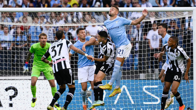 Photo LiveMedia/Fabrizio Corradetti
Rome, Italy, October 16, 2022, italian soccer Serie A match
SS Lazio vs Udinese Calcio
Image shows:
Sergej Milinkovic-Savic (SS Lazio) during the Italian Football Championship League A 2022/2023 match between SS Lazio vs Udinese Calcio at the Olimpic Stadium in Rome on 16 October 2022.
LiveMedia - World Copyright