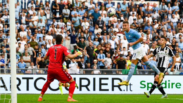 Photo LiveMedia/Fabrizio Corradetti
Rome, Italy, October 16, 2022, italian soccer Serie A match
SS Lazio vs Udinese Calcio
Image shows:
Sergej Milinkovic-Savic (SS Lazio) during the Italian Football Championship League A 2022/2023 match between SS Lazio vs Udinese Calcio at the Olimpic Stadium in Rome on 16 October 2022.
LiveMedia - World Copyright