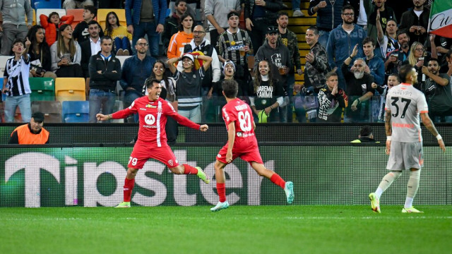 Photo LiveMedia/Ettore Griffoni
Udine, Italy, October 19, 2022, Italian football Coppa Italia match
Udinese Calcio vs AC Monza
Image shows:
Monza's Salvatore Molina celebrates after scoring a goal
LiveMedia - World Copyright
